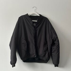 Vintage Black Bomber Jacket